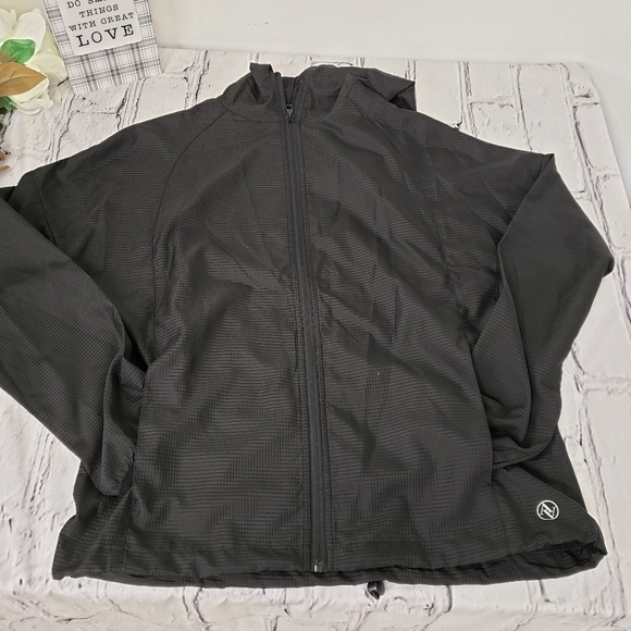 ADRIENNE Vittadini Sport Lightweight Jacket M Blk - Picture 5 of 12